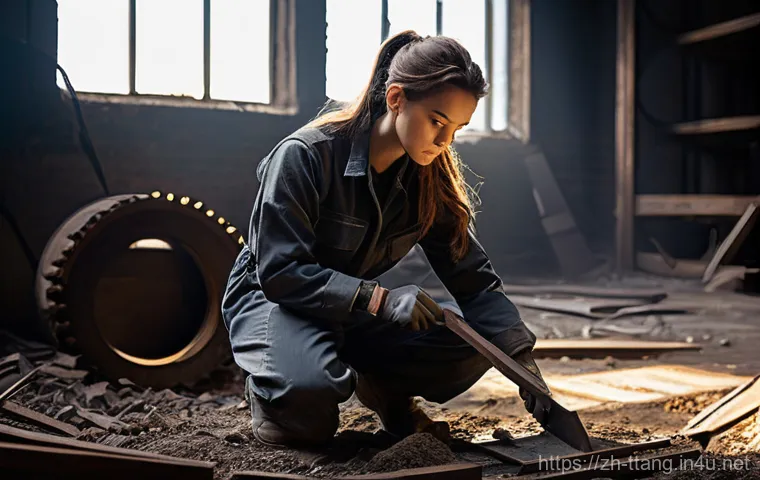 탕탕특공대 비밀 장소 발견법 - **Prompt: Desolate Desert Outpost Discovery**
    A lone, rugged adventurer, male, with short, pract...