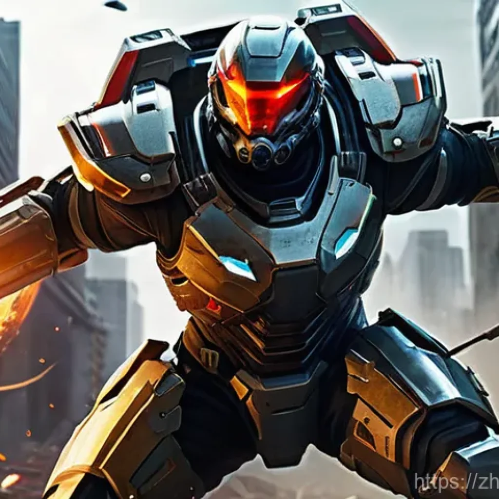 탕탕특공대 특수 스테이지 공략 - **Prompt 1: Dynamic Heroic Combat Against a Diverse Horde**
    "A male hero in a sleek, futuristic ...