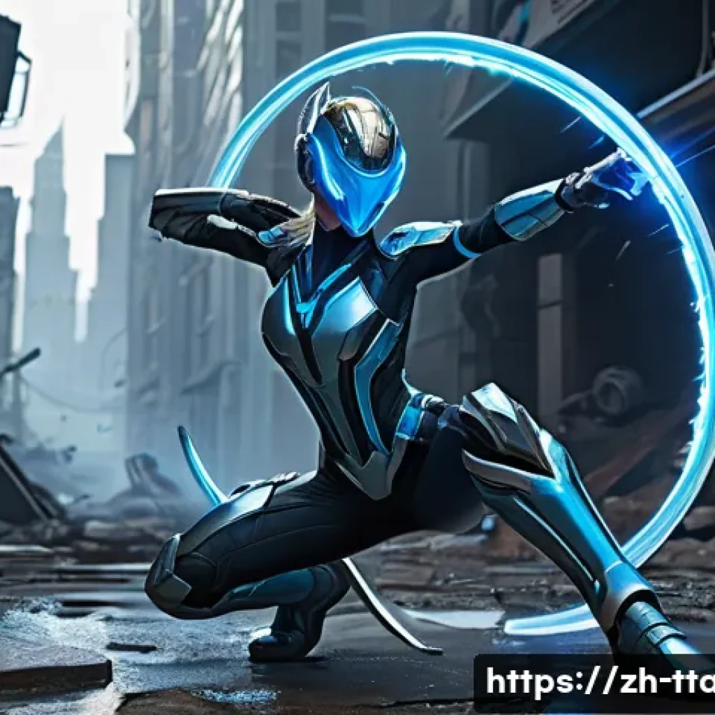 탕탕특공대 배틀 전략 가이드 - **Agile Survivor with Eternal Boots and Eternal Suit in a Ruined City**
    A lone, heroic female su...